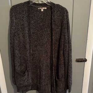 Cozy Gray Knit Cardigan